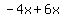 -4x%2B6x