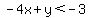 -4x%2By%3C-3