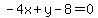 -4x%2By-8=0