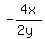 -4x%2F%282y%29