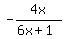 -4x%2F%286x%2B1%29