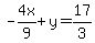 -4x%2F9%2By=17%2F3
