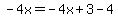 -4x=-4x%2B3-4