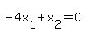 -4x%5B1%5D%2Bx%5B2%5D=0