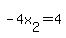 -4x%5B2%5D=4