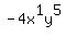 -4x%5E1y%5E5