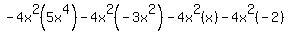 -4x%5E2%285x%5E4%29-4x%5E2%28-3x%5E2%29-4x%5E2%28x%29-4x%5E2%28-2%29