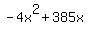 -4x%5E2%2B385x