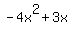 -4x%5E2%2B3x