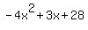 -4x%5E2%2B3x%2B28