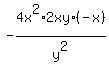 -4x%5E2%2Fy%5E2%2A2xy%2A%28-x%29