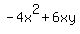 -4x%5E2+%2B+6xy