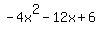 -4x%5E2-12x%2B6