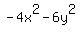 -4x%5E2-6y%5E2