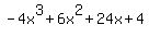 -4x%5E3+%2B+6x%5E2+%2B+24x+%2B+4