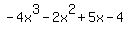 -4x%5E3-2x%5E2%2B5x-4