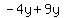 -4y%2B9y