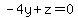 -4y%2Bz=0
