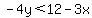 -4y%3C12-3x