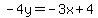 -4y=-3x%2B4