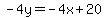 -4y=-4x%2B20