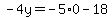 -4y=-5%2A0-18