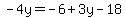 -4y=-6%2B3y-18