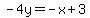 -4y=-x%2B3