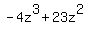 -4z%5E3%2B23z%5E2