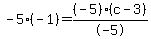 -5%28-1%29=%28-5%29%28c-3%29%2F-5