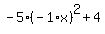 -5%28-1%2Ax%29%5E2%2B4