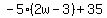 -5%282w-3%29%2B35
