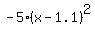 -5%28x-1.1%29%5E2