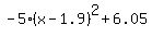 -5%28x-1.9%29%5E2%2B6.05