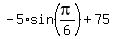 -5%2Asin%28pi%2F6%29+%2B+75