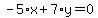 -5%2Ax%2B7%2Ay=0