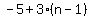 -5%2B3%28n-1%29