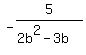 -5%2F%282b%5E2-3b%29