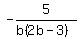 -5%2F%28b%282b-3%29%29