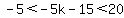 -5%3C-5k-15%3C20