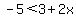 -5%3C3%2B2x