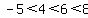 -5%3C4%3C6%3C8