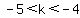 -5%3Ck%3C-4