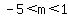 -5%3Cm%3C1
