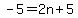 -5=2n%2B5