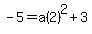 -5=a%282%29%5E2%2B3