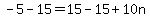 -5-15=15-15%2B10n