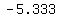 -5.333