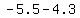 -5.5-4.3