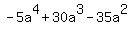 -5a%5E4%2B30a%5E3-35a%5E2